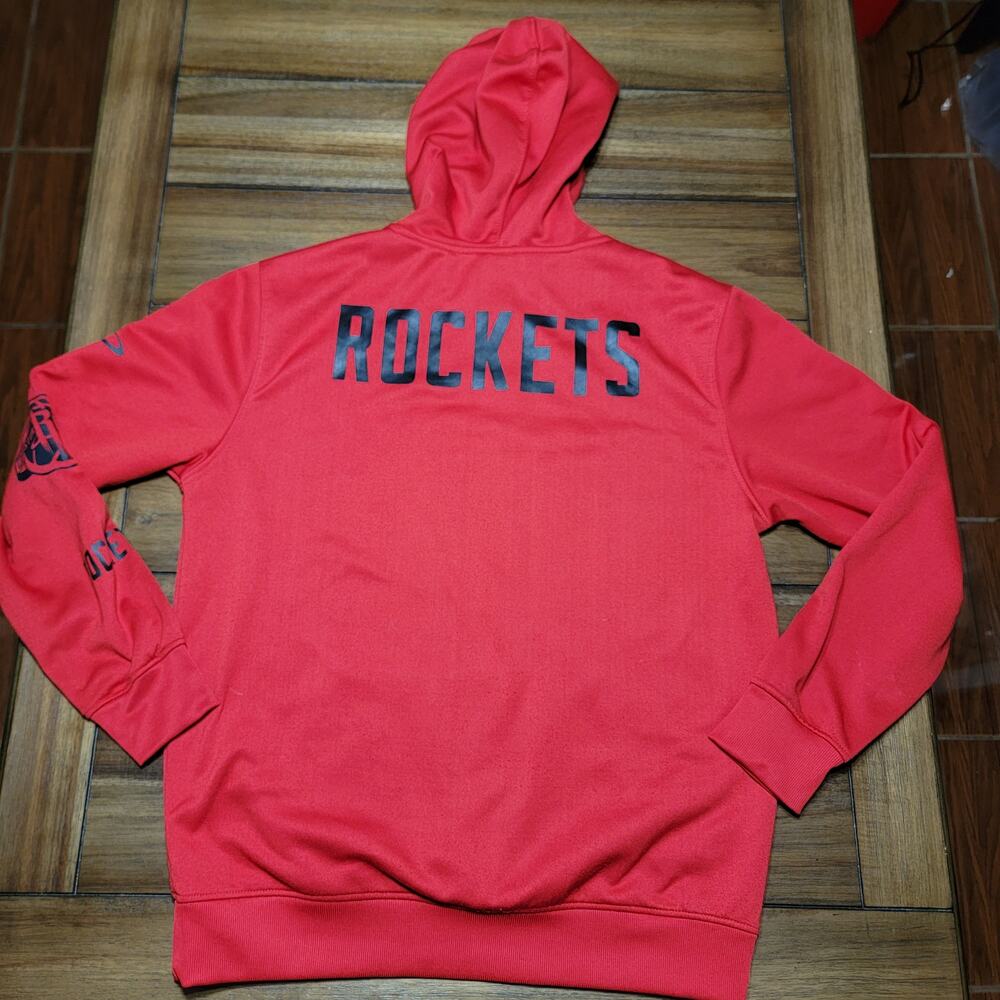 UNK x NBA Red LS Unisex Hoodie Houston Rockets - Size Large - Picture 4 of 7
